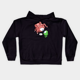 wazowski meets dad Kids Hoodie